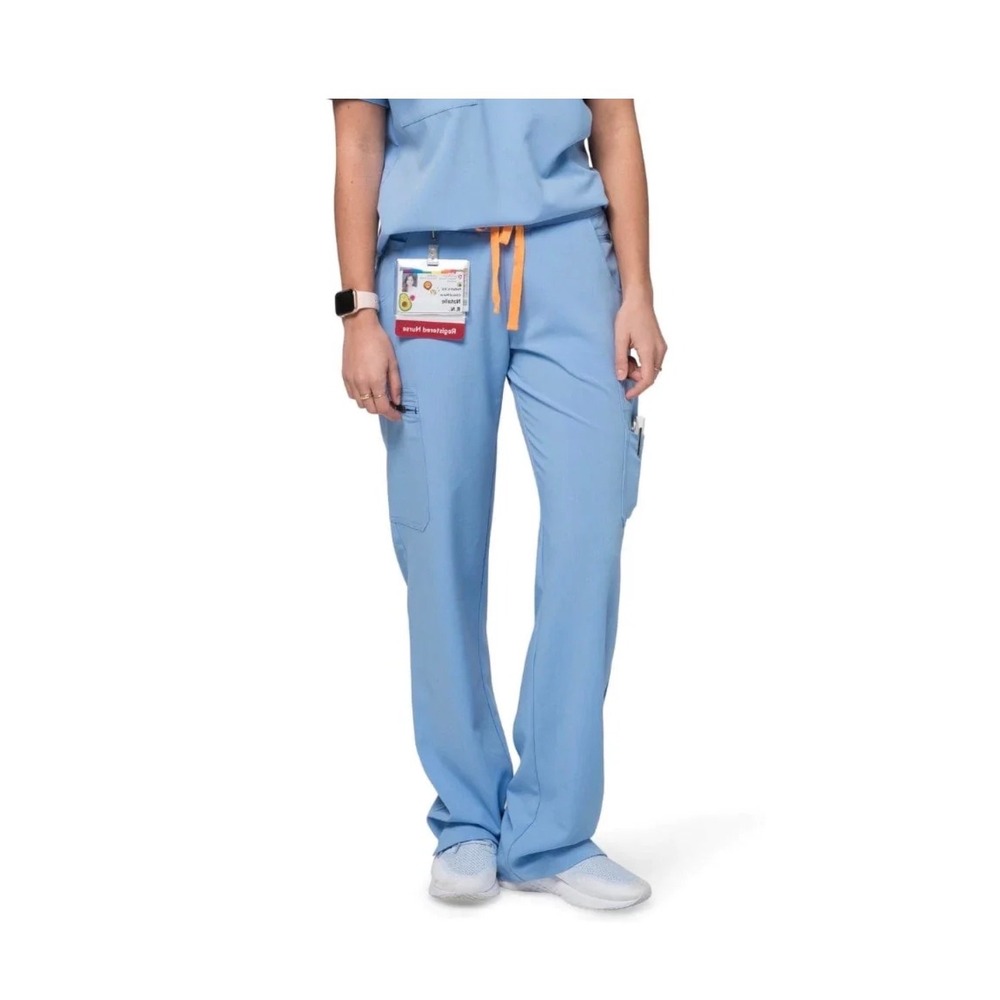 Poppy Scrubs The Bodie Blue Cargo Scrub Pants Size Medium